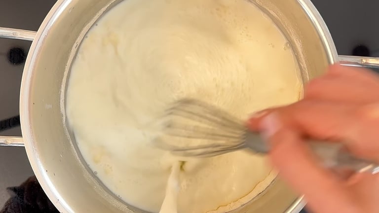 Prepare the bechamel