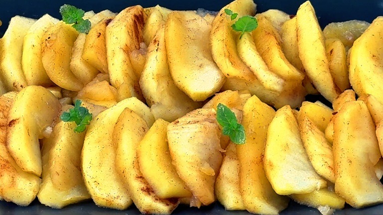 Serve the apples and enjoy