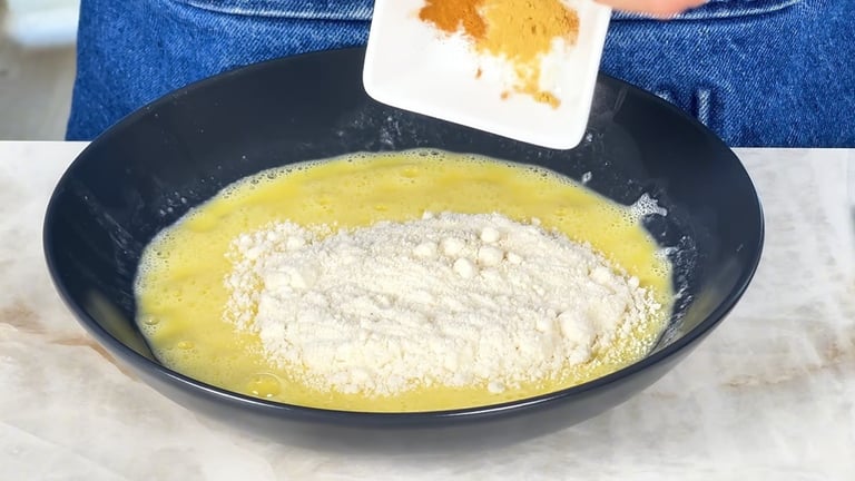 Aggiungi farina di cocco, cannella e zenzero