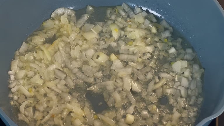 Prepara la base del risotto