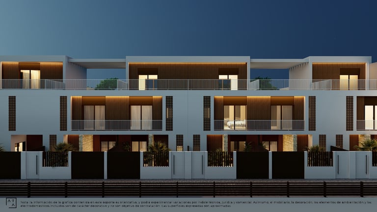 a building with a lot of windows and a fence