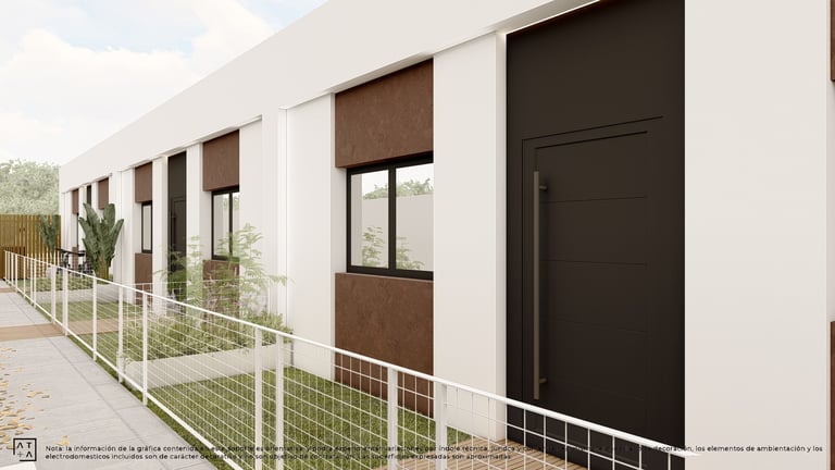 a building with a fenced in area with a fence