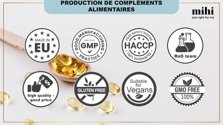 certifications des compléments alimentaires MIHI 