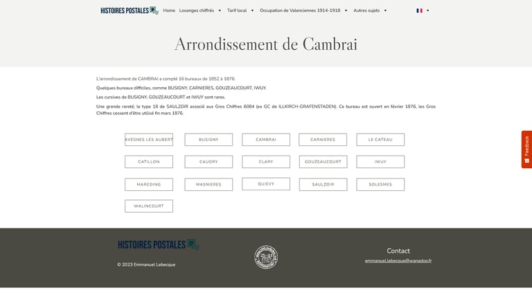 PC et GC Arrondissement Cambrai