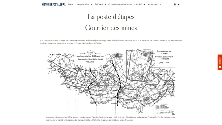 Occupation Valenciennes Courrier des Mines