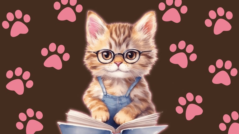 BOOKISH CAT - BROWN