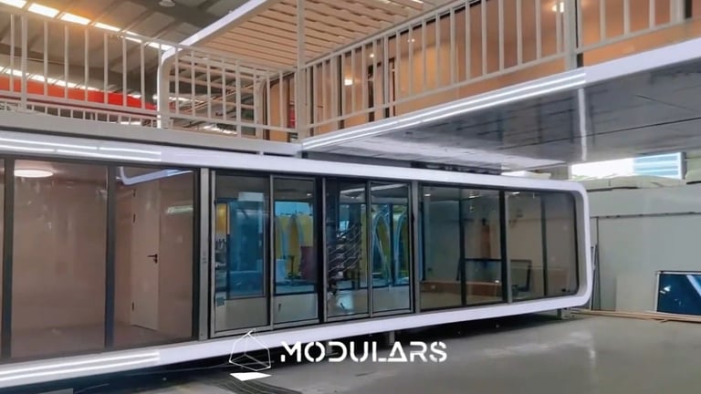 Vivienda modular VM2A1 de doble piso personalizable, MODULARS España