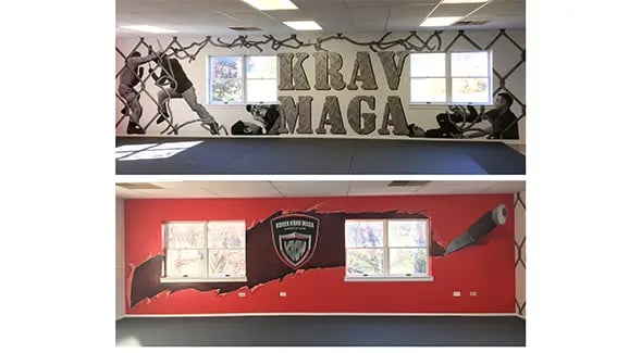 bespoke murals for a martial arts school by marcine in somerset county nj