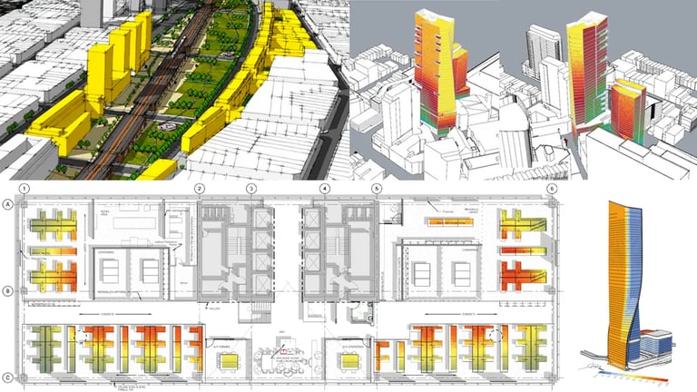Daylight-conscious master planning and real estate development.