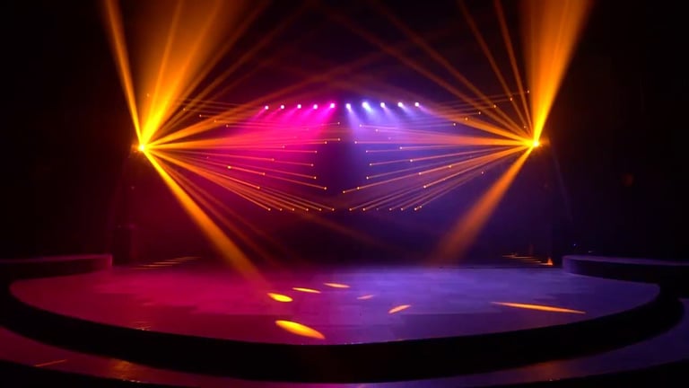 Lighting on stage pa hire