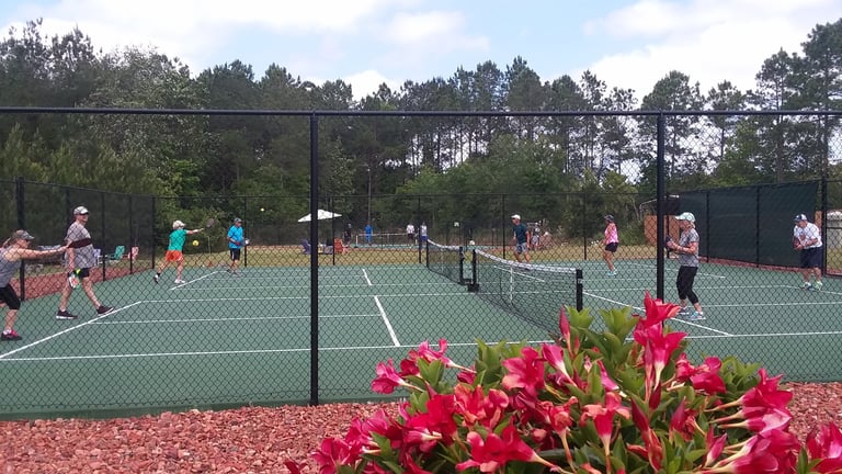 Three Pickleball Courts: Rally with friends in this fast-paced game.