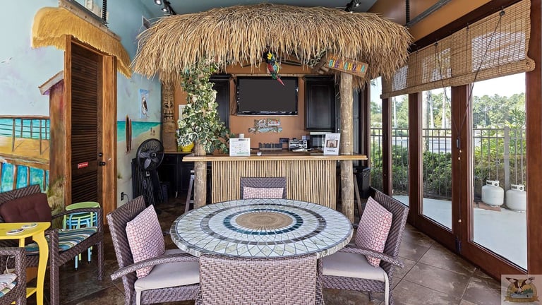 Poolside Tiki Hut: Sip, chill, and soak in the tropical vibes.