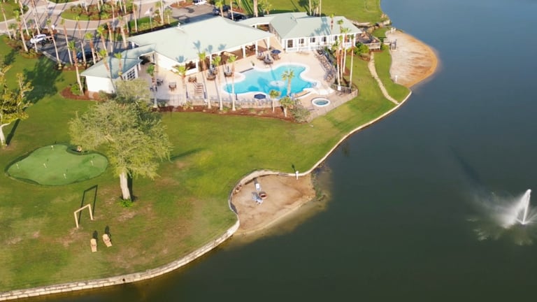 Putting Green: Practice your swing and channel your inner pro.   Beach Bonfire Pit: Gather ‘round 
