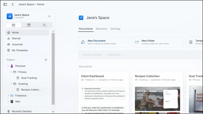 Craft Main Interface