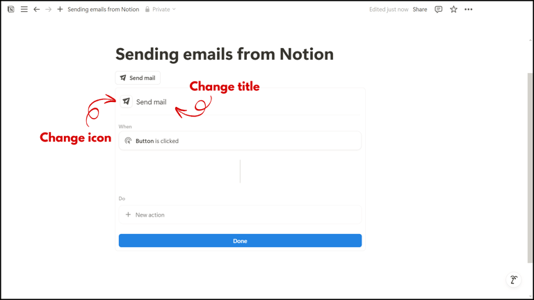 Notion Button Customization