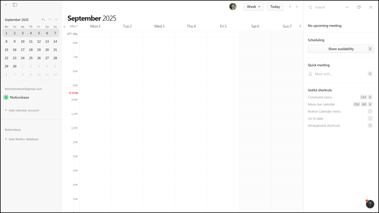Notion Calendar Dashboard