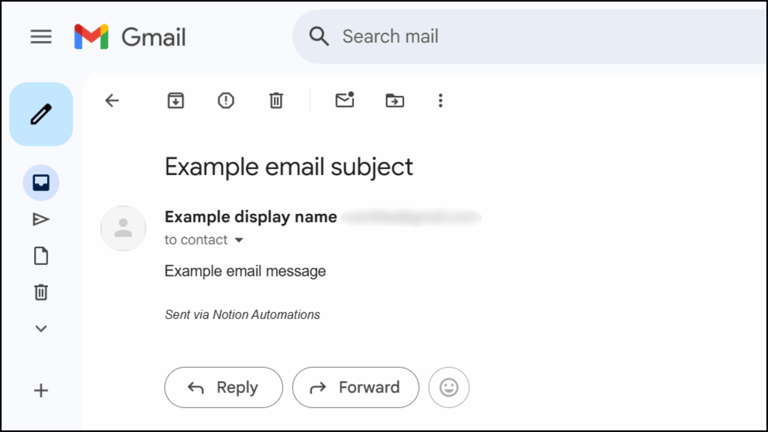 Notion Email Receipt