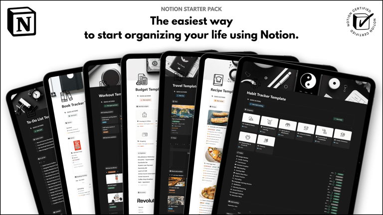 Notion Templates | Notion Starter Pack | Cover