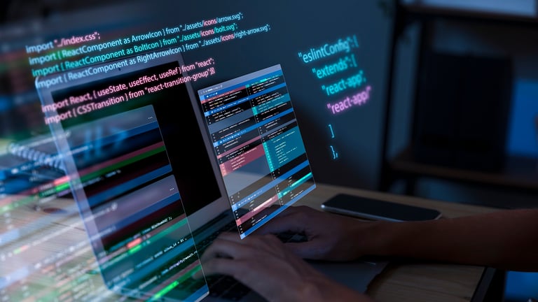 Una pantalla de una computadora mostrando el código de una página web