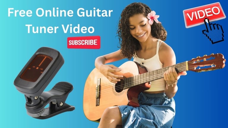 Smiling musician demonstrating guitar tuning while playing instrument