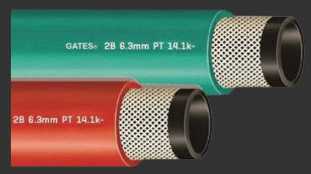 Manguera 2B gemela Gates para corte y soldadura con oxigeno y acetileno