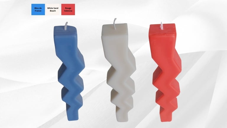 French flag candle blue white red from eclatdeluciole.fr