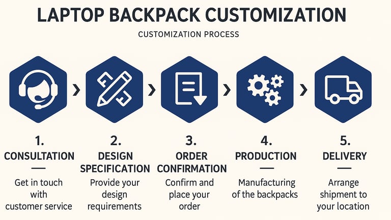 custom backpacks process