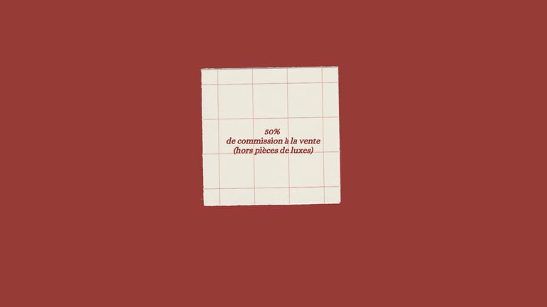 Information sur rémunération : Commissions de 50% à la vente (sauf luxe)