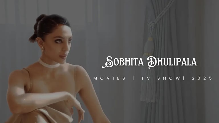 Sobhita in a dress and a dress with a dress on
