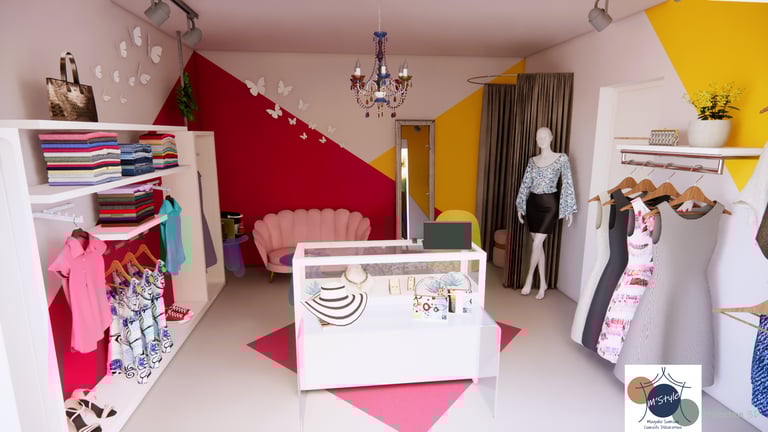 projection showroom vêtements