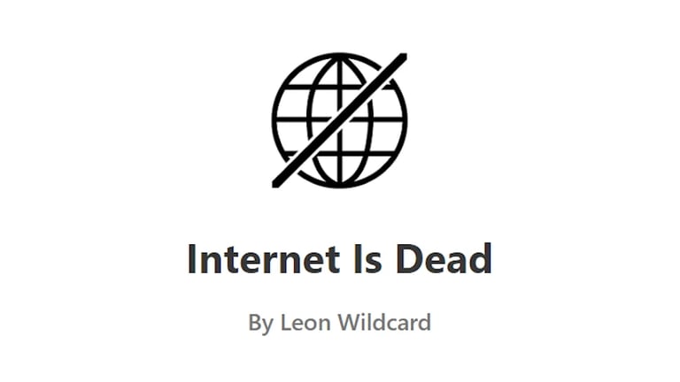 Internet is Dead - Free weekly email newsletter for B2B founders and growth executives