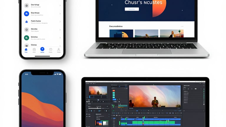 montage vidéo et application 