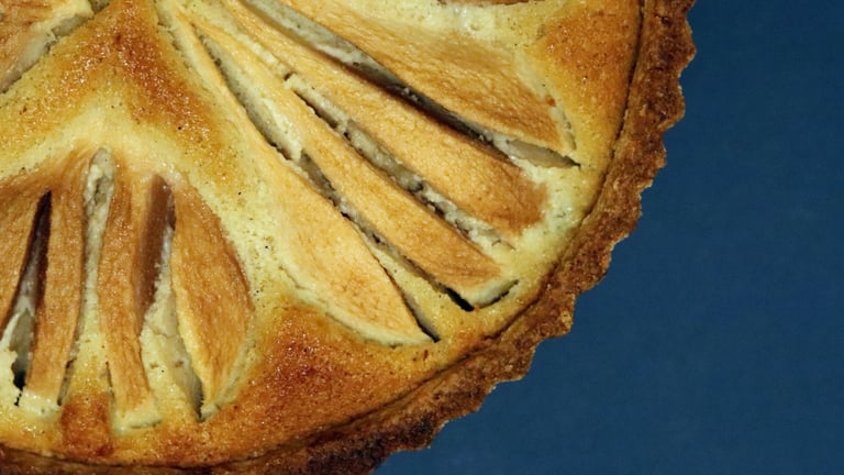 Pear and Cardamom Frangipane Tart