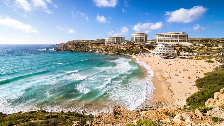 Ghajn Tuffieha Bay Malta