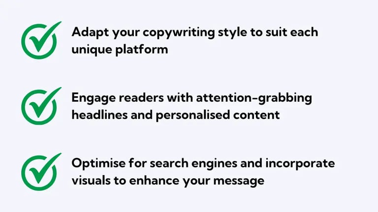 adapt copywriting, compelling headlines, personalised content, SEO