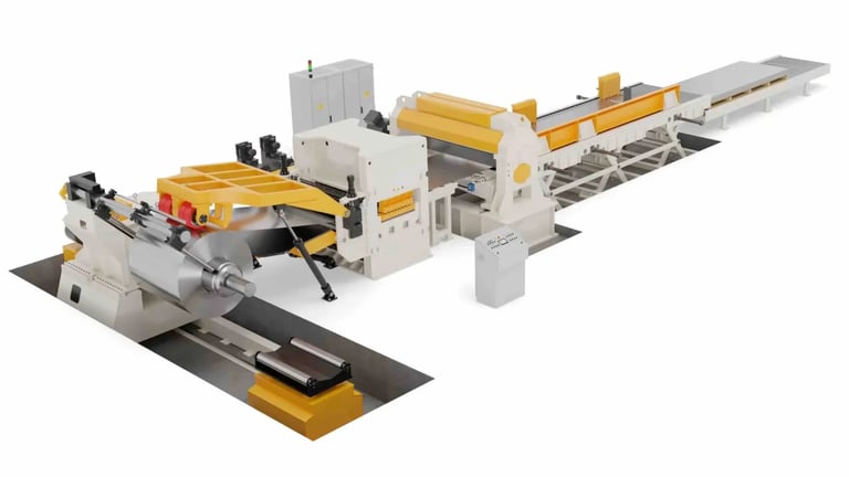 Fully Servo Cut to Length (CTL) 40Ton coil Capacity Fly Shearing