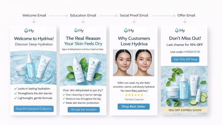 Case Study 1: Lifecycle email and retention system (Beauty)