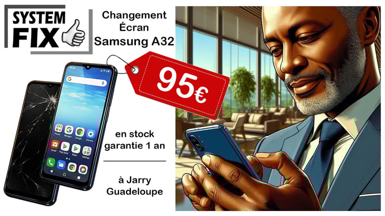 écran SAMSUNG A32 Guadeloupe
