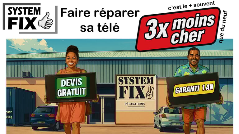 Réparation télé téléviseur télévision en Guadeloupe
