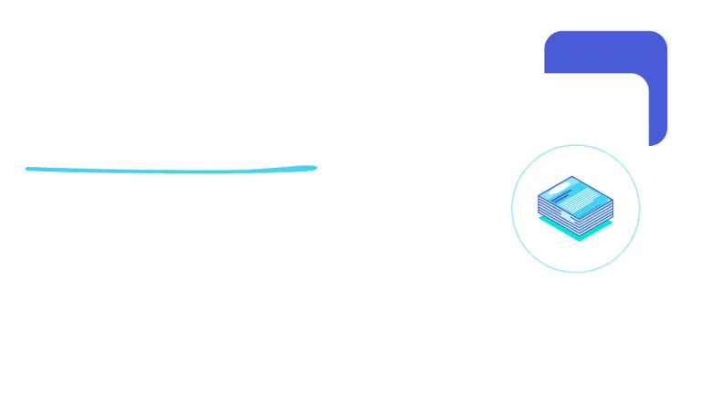 Cuadro con imagen de documentos