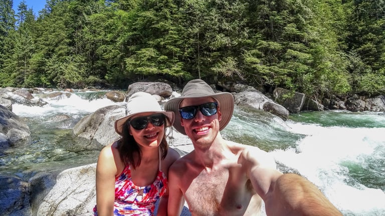 Swimming at Widgeon Falls