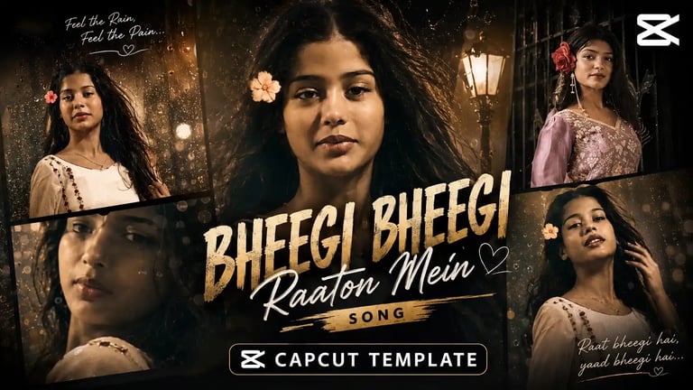 Bheegi Bheegi Raaton Mein Capcut Template