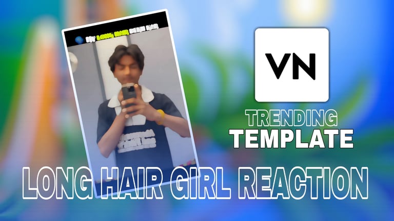 LONG HAIR GIRL REACTION Template