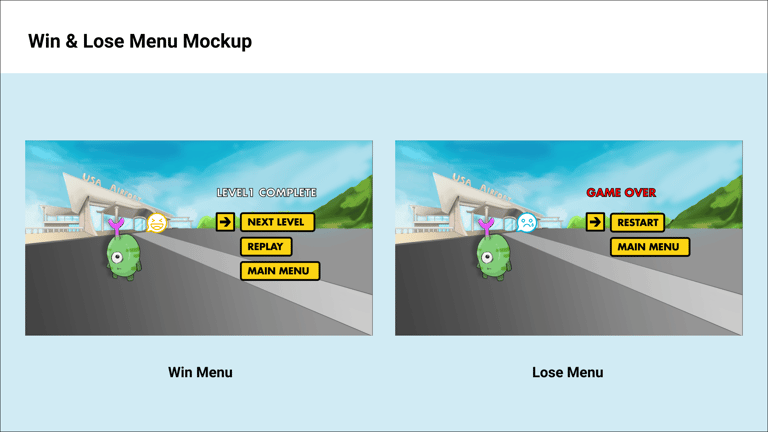 illegal Alien Win & Lose Menu Mockup