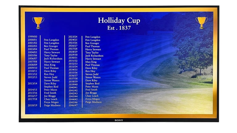 Digital Honours Board