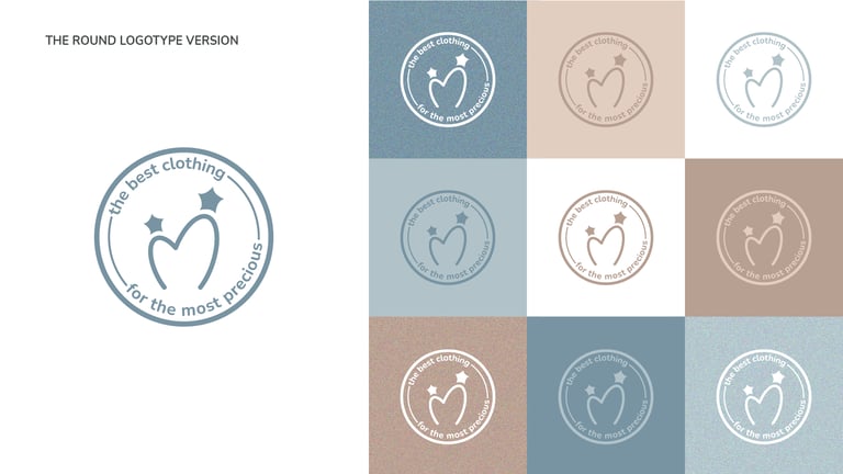 Cute and gentle Logo and Brand Identity for baby store Mommy's Hero, round seal