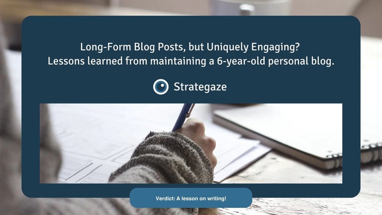 Long-Form Blog Posts, but Uniquely Engaging