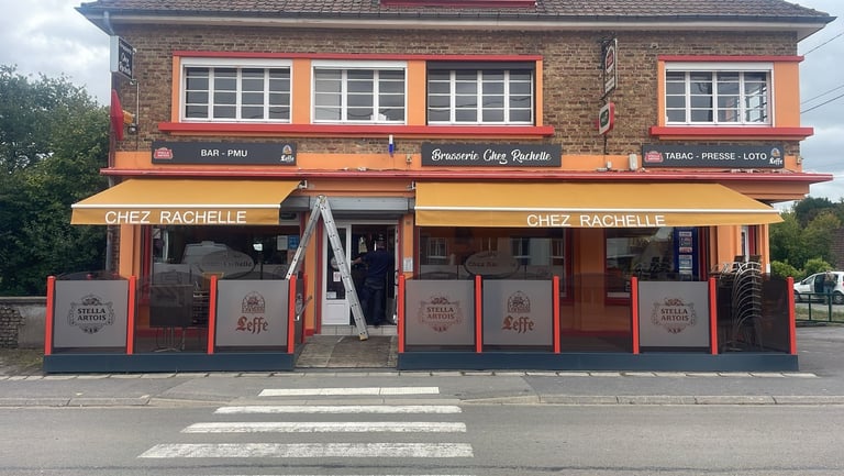 Enseigne signalétique pour une brasserie bar tabac fait par MB2S