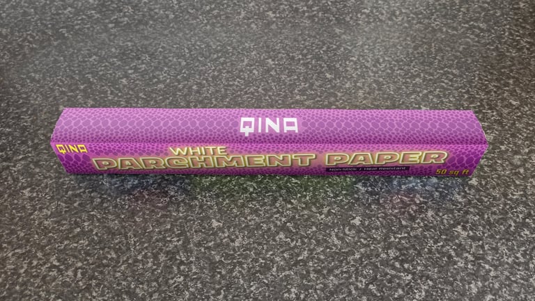 White parchment paper packaging