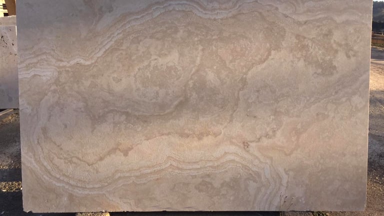 Brown Travertine Slab